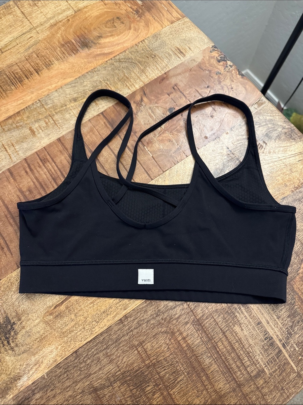 Vuori Black Strappy Sports Bralette - Picture 2 of 3